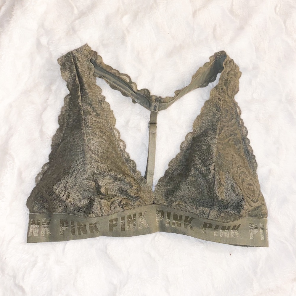 Victoria’s Secret Pink Lace Halter Bralette
